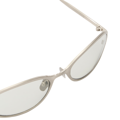 COHEN - Brushed Silver/Transparent Grey Lens