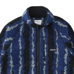 Ripple Sherpa Jacket - Navy Ripple
