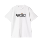 S/S Label Script T-Shirt - White