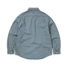 Washed Denim Shirt - Washed Blue