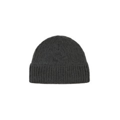 Fuzzy Logo Beanie - Black