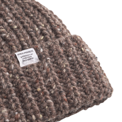 Daniel Donegal Rib Beanie - Seal Brown
