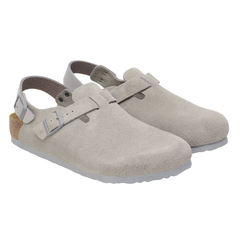 Tokio Suede Leather - Stone Coin