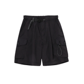 Oversized Cargo Shorts - Black