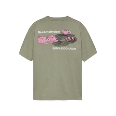 Lilies Tee - Sea Grass