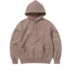 Overdyed Embroidery Hoodie - Dusty Pink