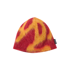 Mohair Burly Runningman Beanie - Burnt Orange