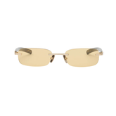 MILO - Brushed Gold Dark Tortoise / Yellow Lens