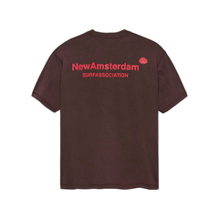 Logo Tee - Walnut/Deep Red