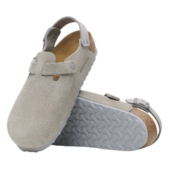 Tokio Suede Leather - Stone Coin