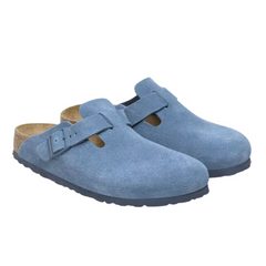 Boston Soft Footbed Suede Leather - Elemental Blue