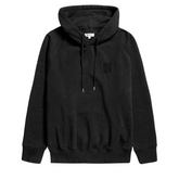 Marten Relaxed Organic Raglan N Patch Hoodie - Black