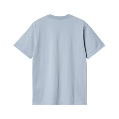 S/S University T-Shirt - Dusty Ice/White