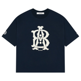 Varsity T-Shirt - Navy/Ecru