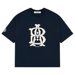 Varsity T-Shirt - Navy/Ecru