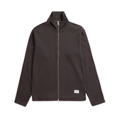 Teno Military Rib Zip Cardigan - Shale