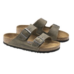 Arizona Soft Footbed Natural Oiled Leather - Faded Khaki