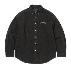 Washed Denim Shirt - Black