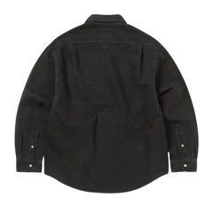 Washed Denim Shirt - Black