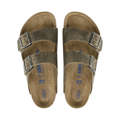 Arizona Soft Footbed Natural Oiled Leather - Faded Khaki