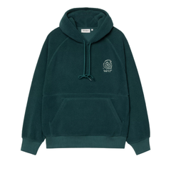 Hooded Helix Sweat - Deep Lagoon/Silver Pine