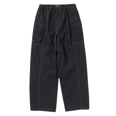 Crinkled Nylon Pants - Black