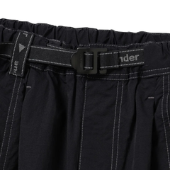 Crinkled Nylon Pants - Black