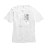 Elmelunde Organic Dry Cotton Crossword T-Shirt - White
