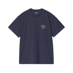 S/S Furoshiki T-Shirt - Blue/White