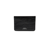 Portes-Cartes Andre Crocodile Leather - Black