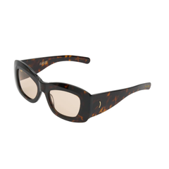 POPPY - Dark Tortoise / Peach Lens