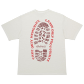 Footprints Tee Pigment Dyed - Natural Pigment