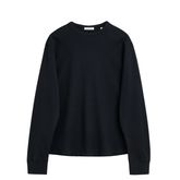 Wool Waffle Tee LS - Black