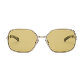 TYLER - Brushed Silver/Lime Gradient Lens