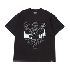 Back To Nature Printed SS Tee - Black
