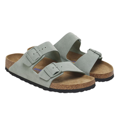 Arizona Soft Footbed Suede Leather - Pure Sage