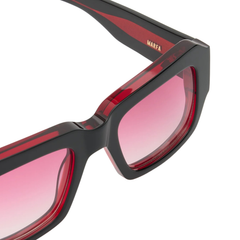 MARFA - Solid Black/Pink Gradient Lens