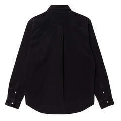 L/S Madison Fine Cord Shirt - Black/White