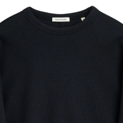 Wool Waffle Tee LS - Black