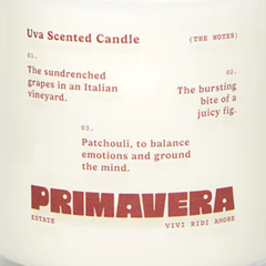 Primavera Estate Uva Soy Wax Candle - 250ml
