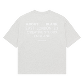 Creative Studio T-Shirt - Grey Marl/White
