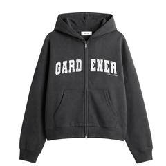 Gardener Zipper Hoodie - Shadow Black