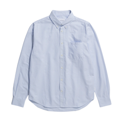 Norse Standard Oxford BD Shirt - Pale Blue Stripe