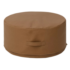 Canvas Pouf - Hamilton Brown