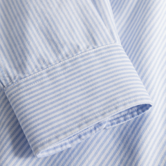 Norse Standard Oxford BD Shirt - Pale Blue Stripe