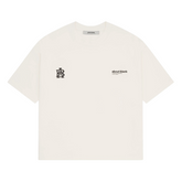 Dual Logo T-Shirt - Oat/Black