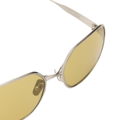 TYLER - Brushed Silver/Lime Gradient Lens