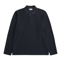 Ruben Double Face LS Polo - Dark Navy