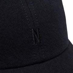 Cotton Wool Twill 6-Panel Cap - Dark Navy