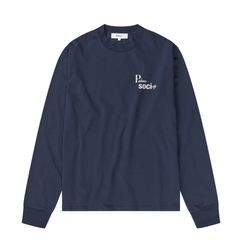 Piano LS T-Shirt - Navy